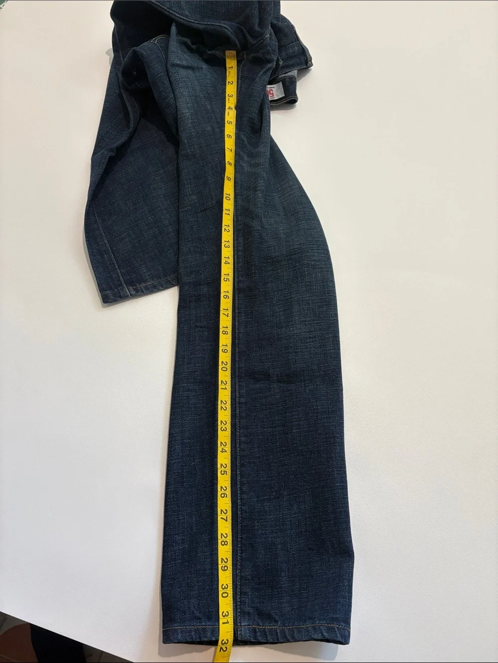 Levi's 501 Straight Leg Button-Fly Dark Blue Straight Jeans